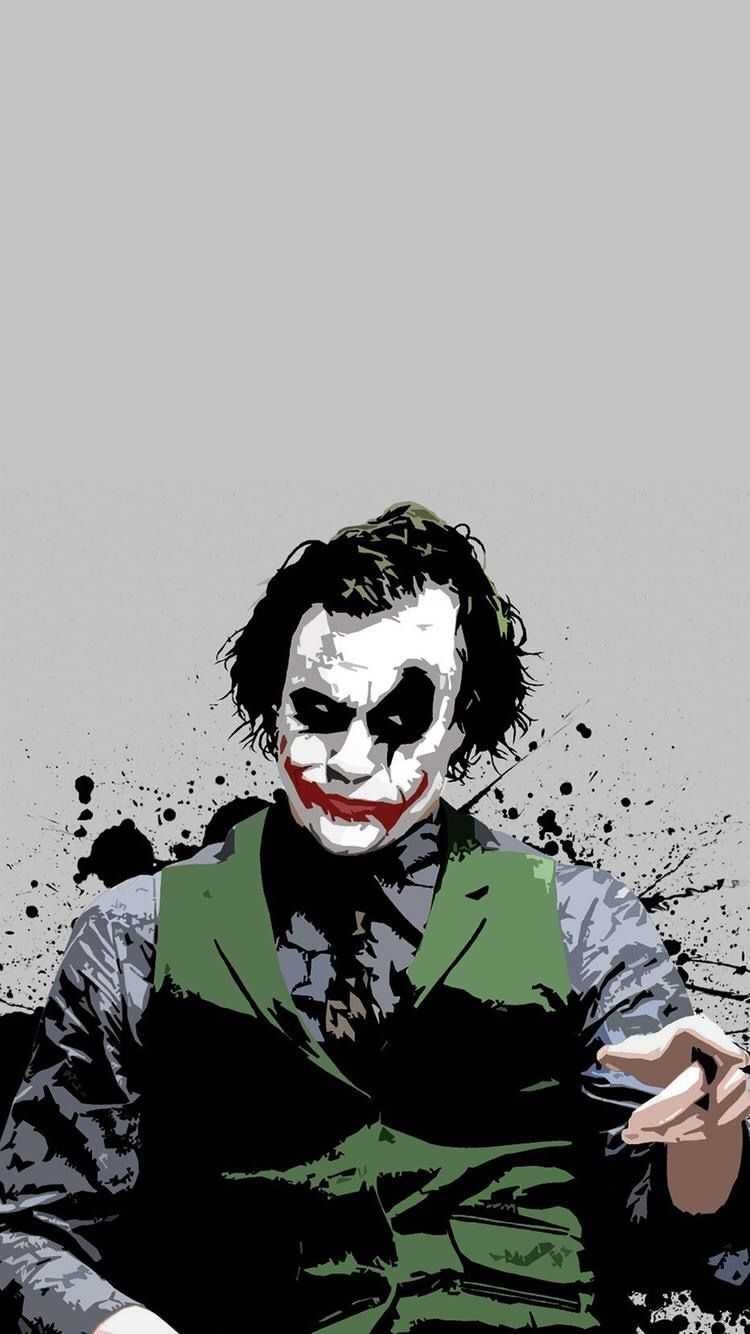 750x1340 iPhone Heath Ledger Joker Wallpaper, Phone