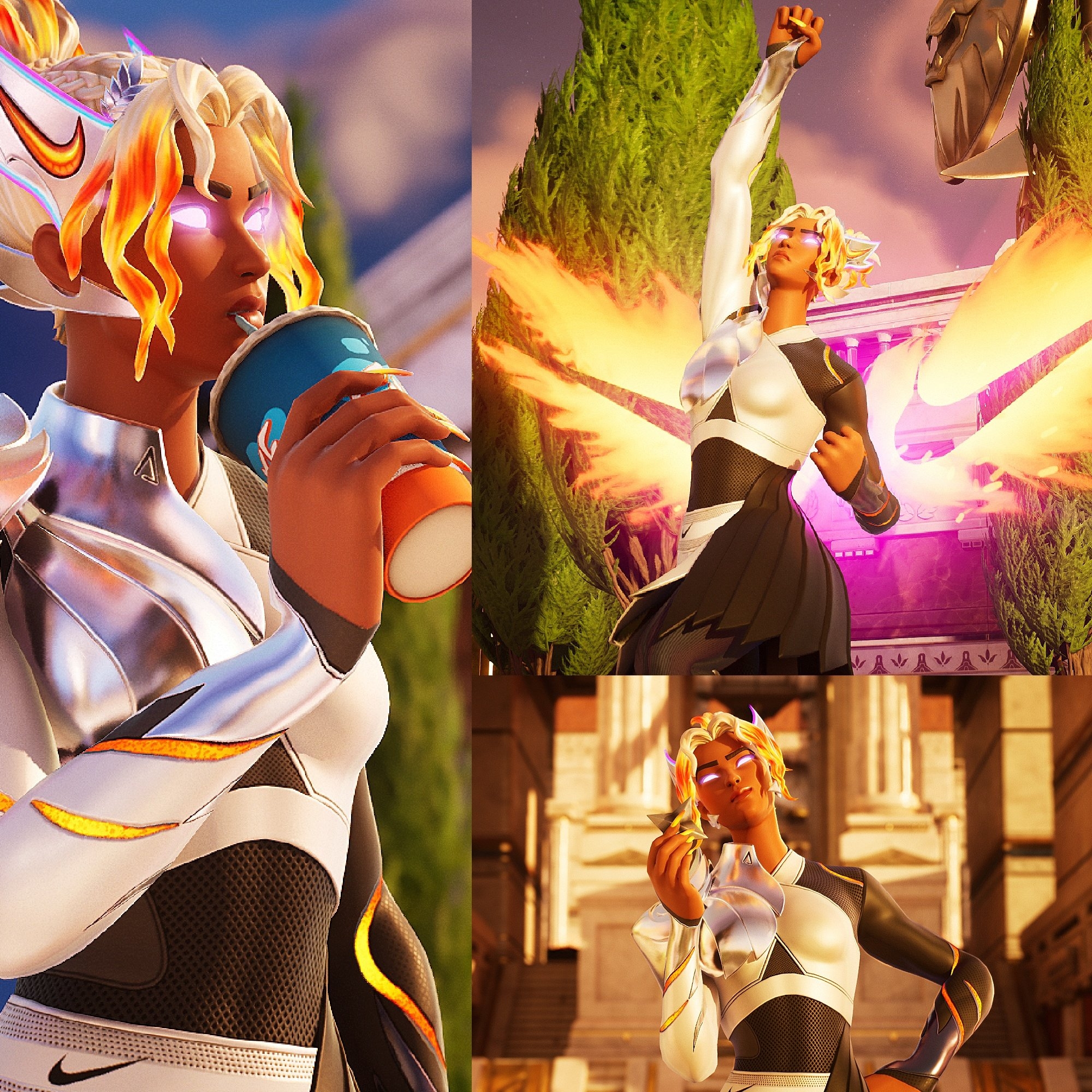 2000x2000 Nike Goddess Fortnite wallpaper, Phone