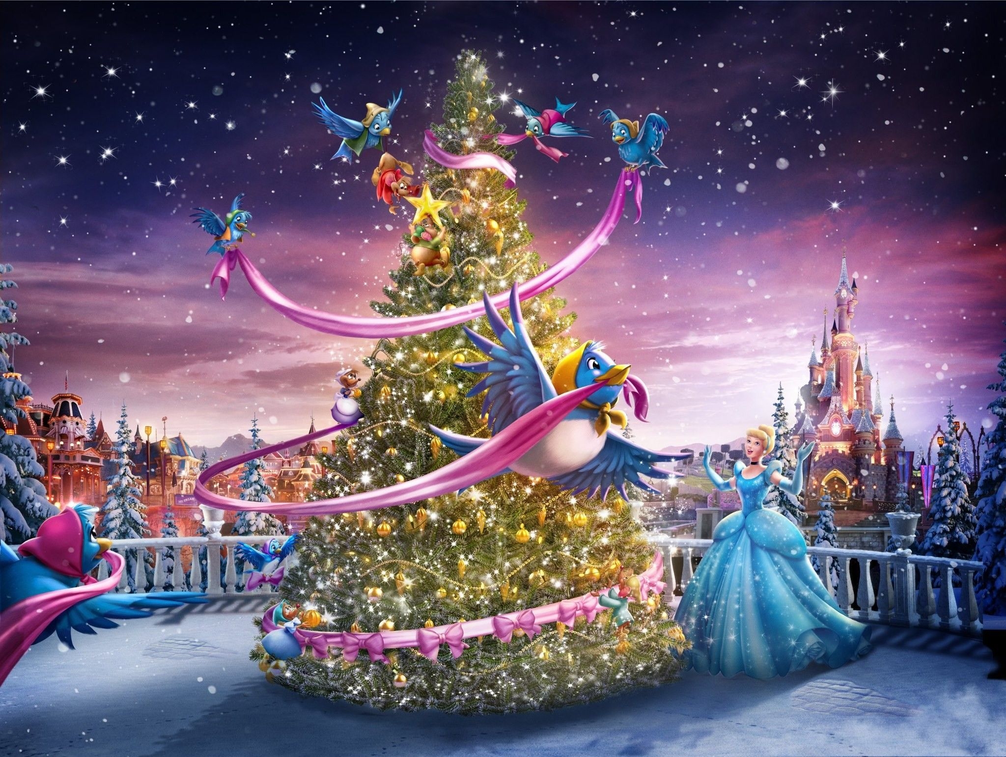 2050x1550 Disney Christmas Background, Desktop