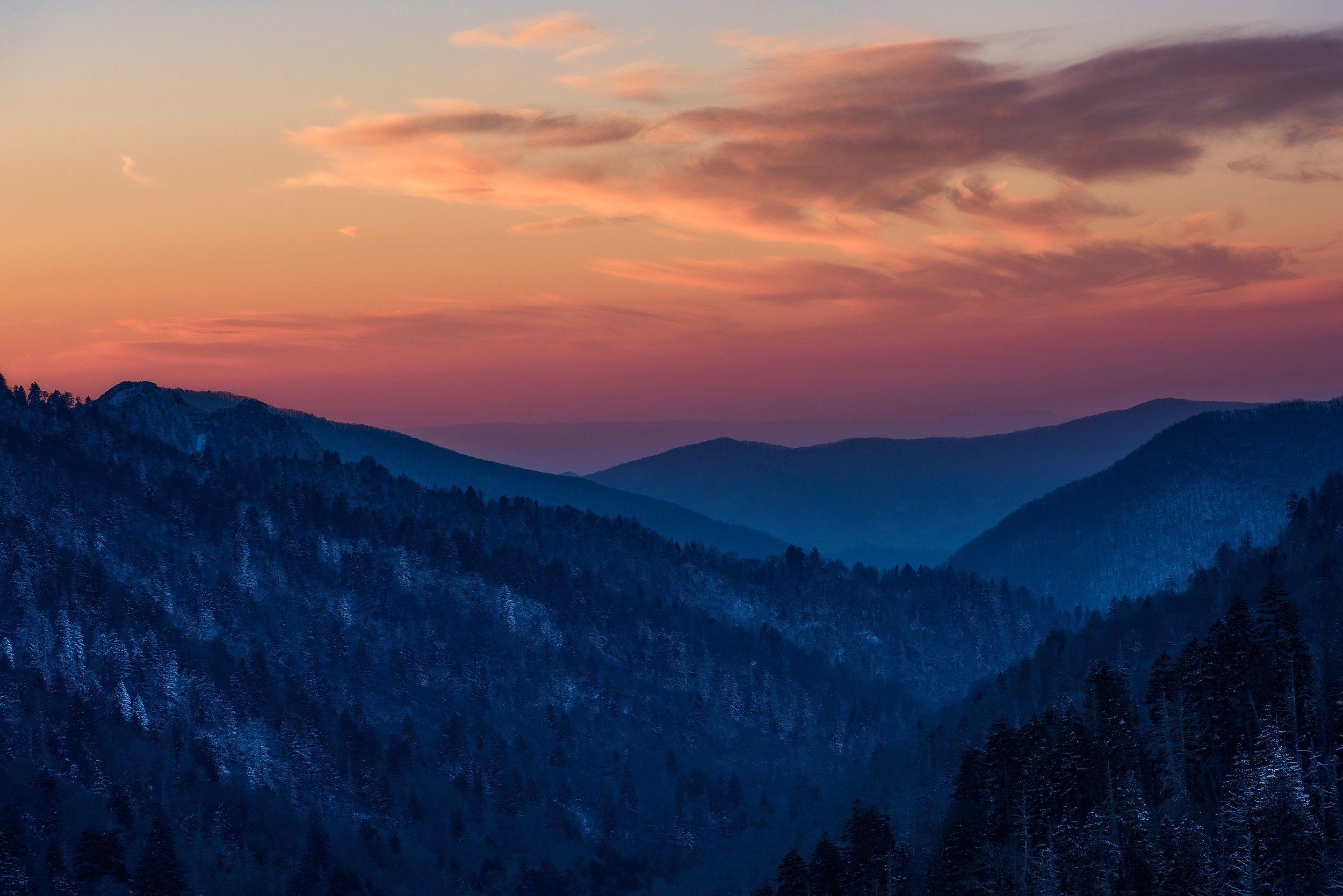 2500x1670 Morton Overlook Sunset, Great Smoky Mountain National Park HD, Desktop