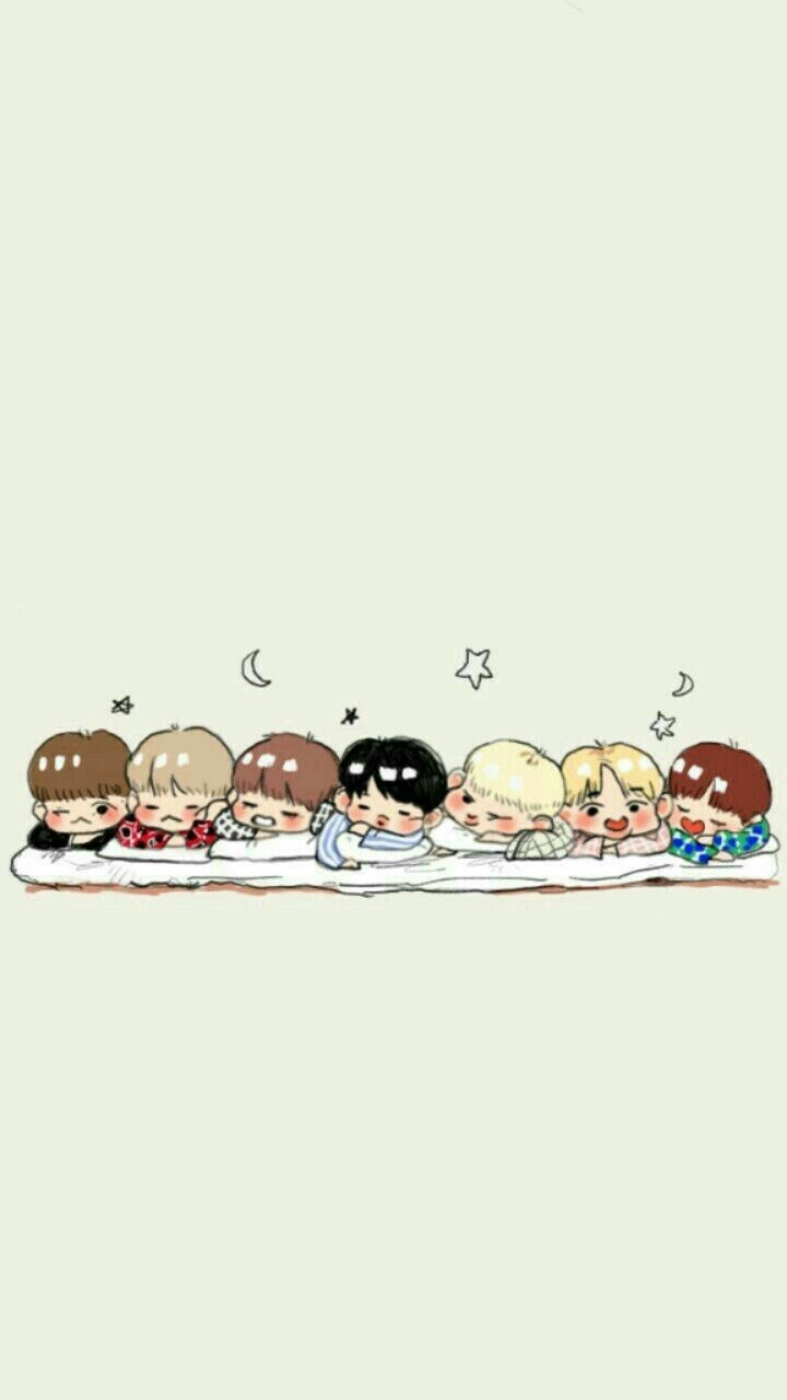 720x1280 Chibi BTS Desktop Wallpaper, Phone