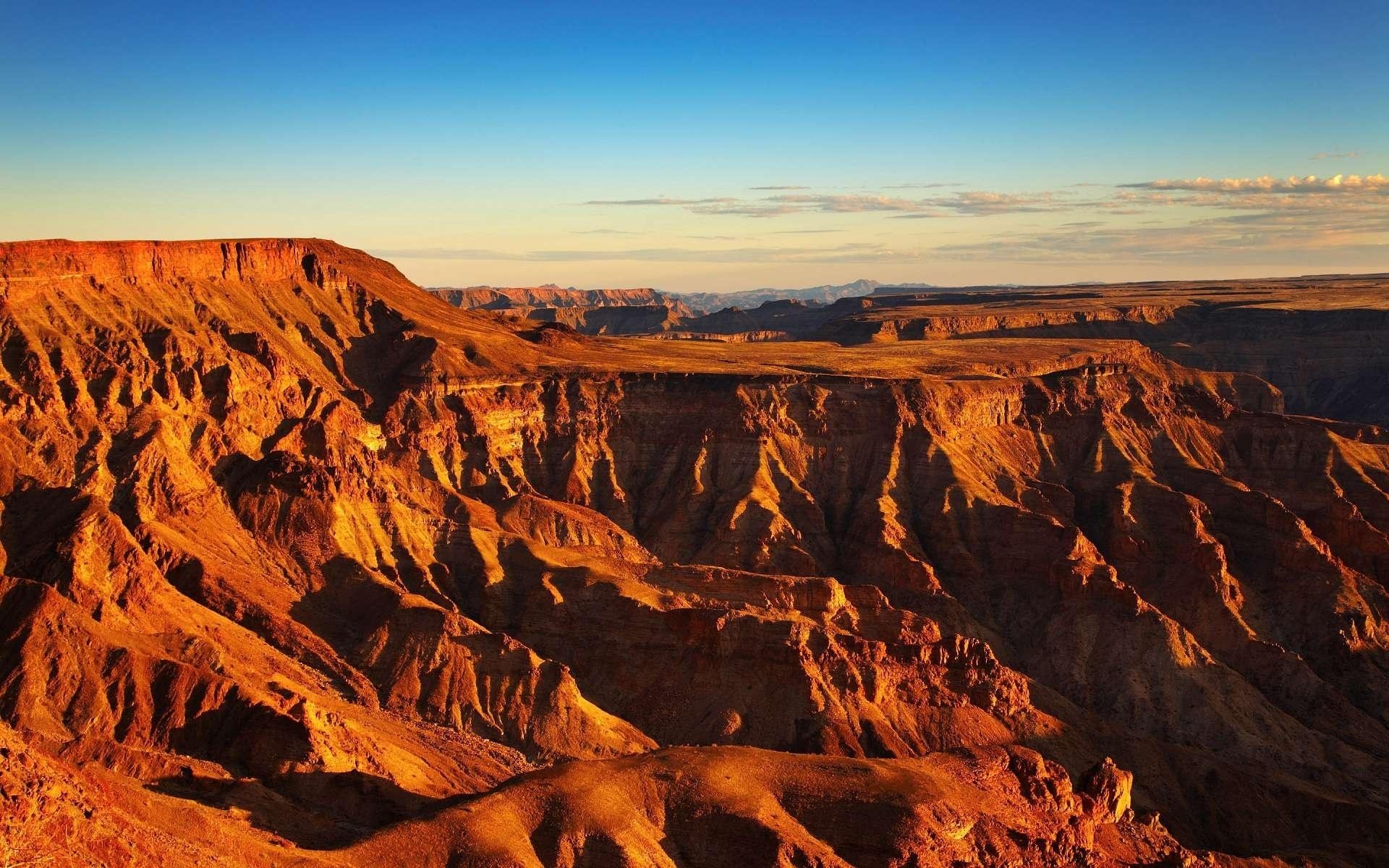 1920x1200 Wallpaper fish river canyon, namibia, africa, canyon, morning, Desktop