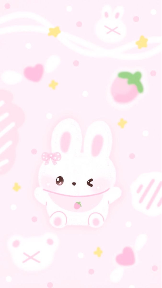 680x1200 Cute Pink Bunny Wallpaper Free Cute Pink Bunny Background, Phone