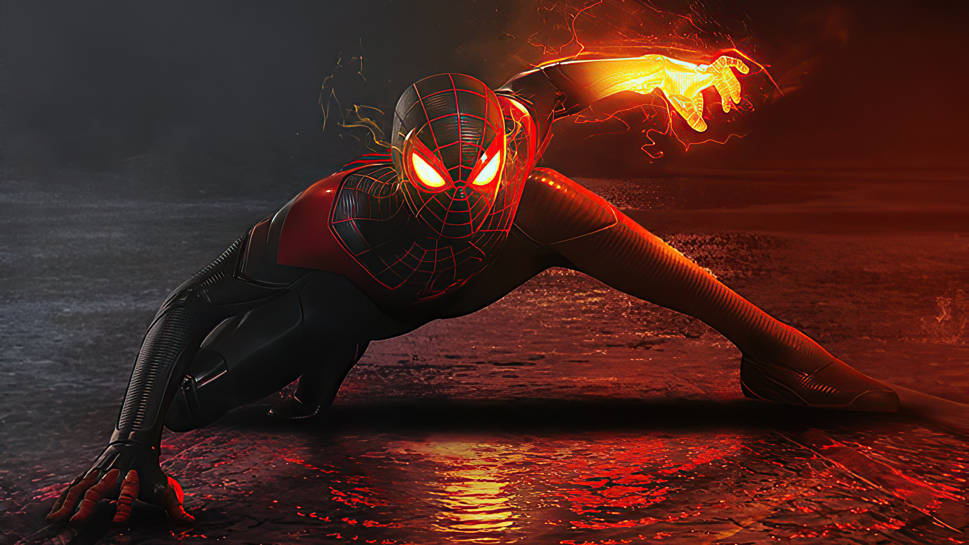 3200x1800 Black Spiderman 4k Artwork, HD Superheroes, 4k Wallpaper, Image, Background, Photo and Picture, Desktop