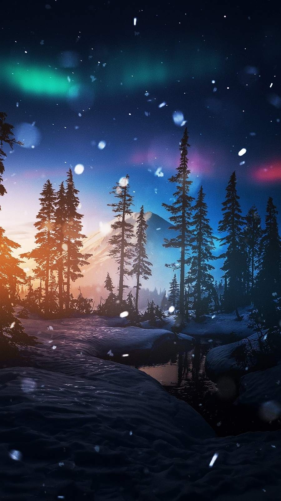 900x1600 Winter Night IPhone Wallpaper Wallpaper, iPhone Wallpaper, Phone