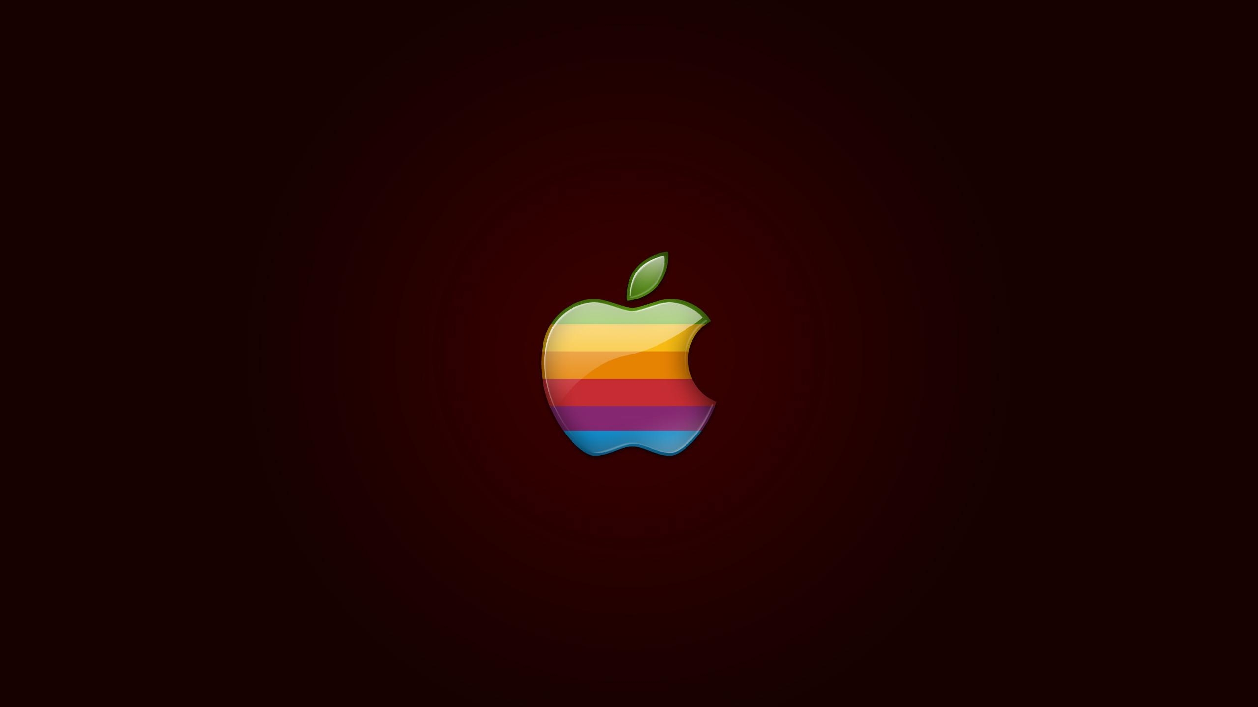 2560x1440 Retro Apple Logo 1440P Resolution HD 4k Wallpaper, Desktop