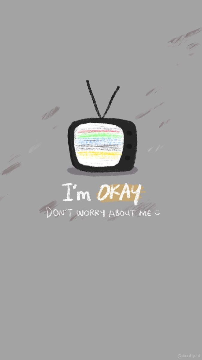 680x1200 K POP DOODLE GOODS ☾ [FREE WALLPAPER] I'm OK, Phone