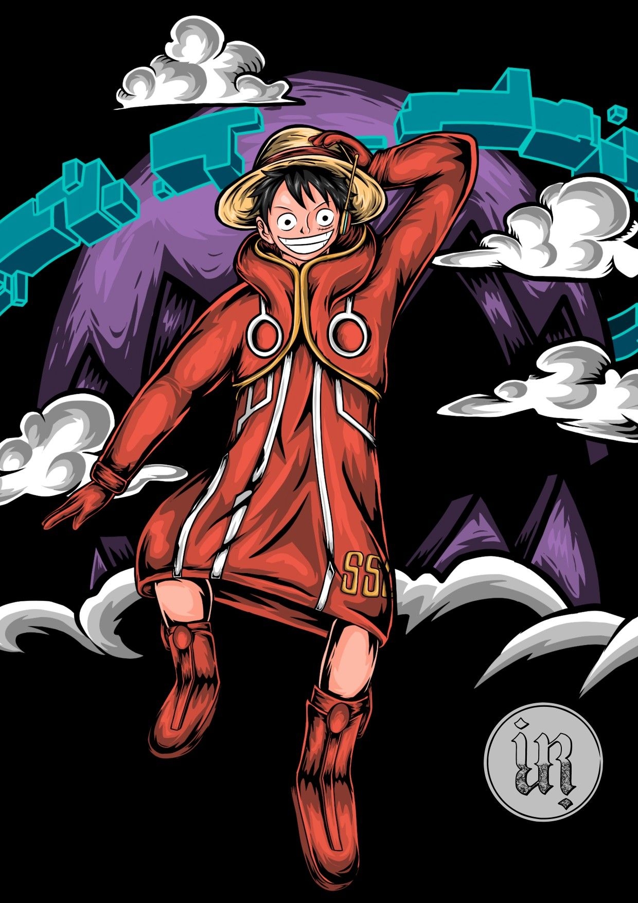 1240x1760 Monkey D' Luffy arc egg head free eps, Phone