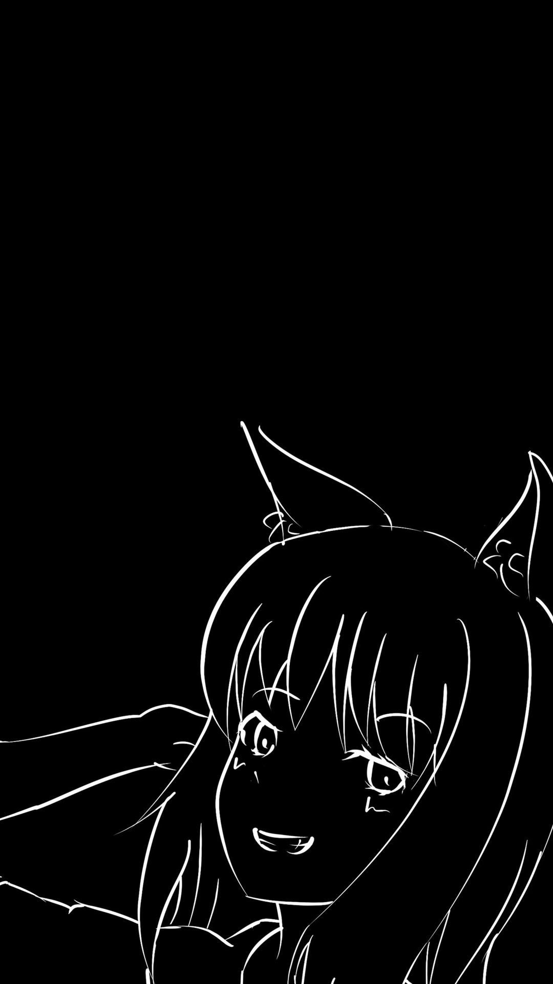 1080x1920 Anime Wallpaper HD: Aesthetic Anime Wallpaper Black And White, Phone