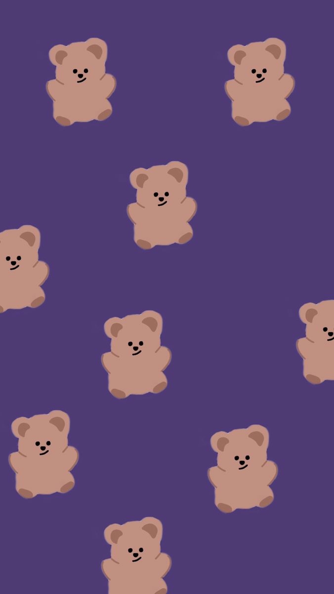 680x1200 Teddy bears. Ilustrasi karakter, Kartun, Ilustrasi lucu, Phone