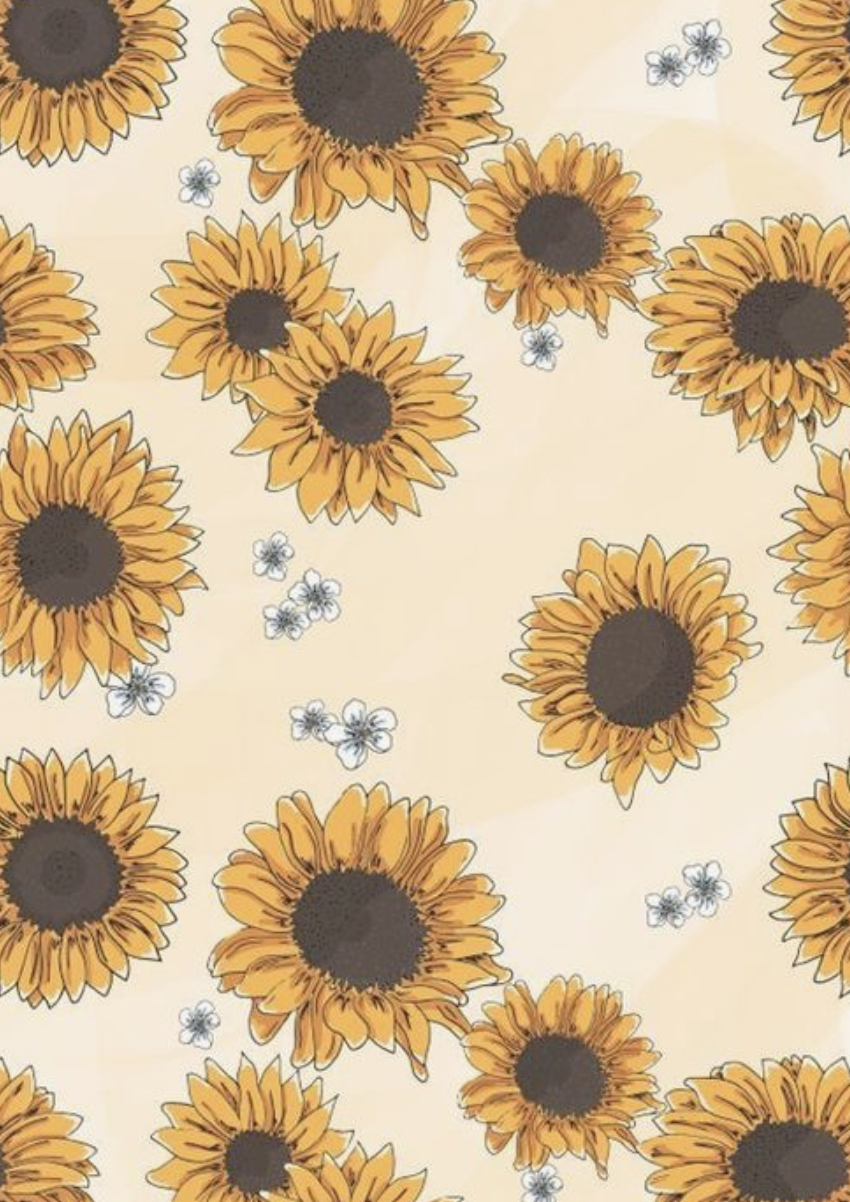 850x1210 Sunflower Drawing Wallpaper Free Sunflower Drawing Background, Phone