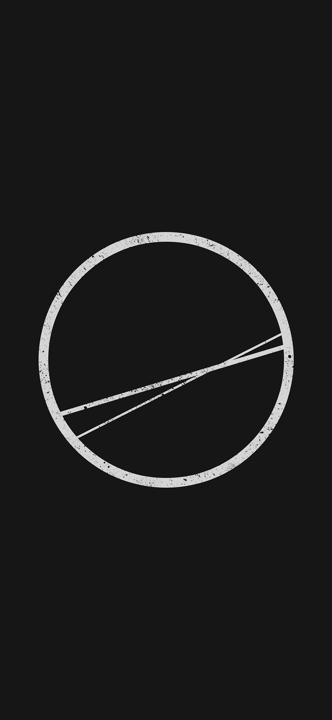 1130x2440 Minimal Simple Circle Art Illustration Dark Wallpaper, Phone