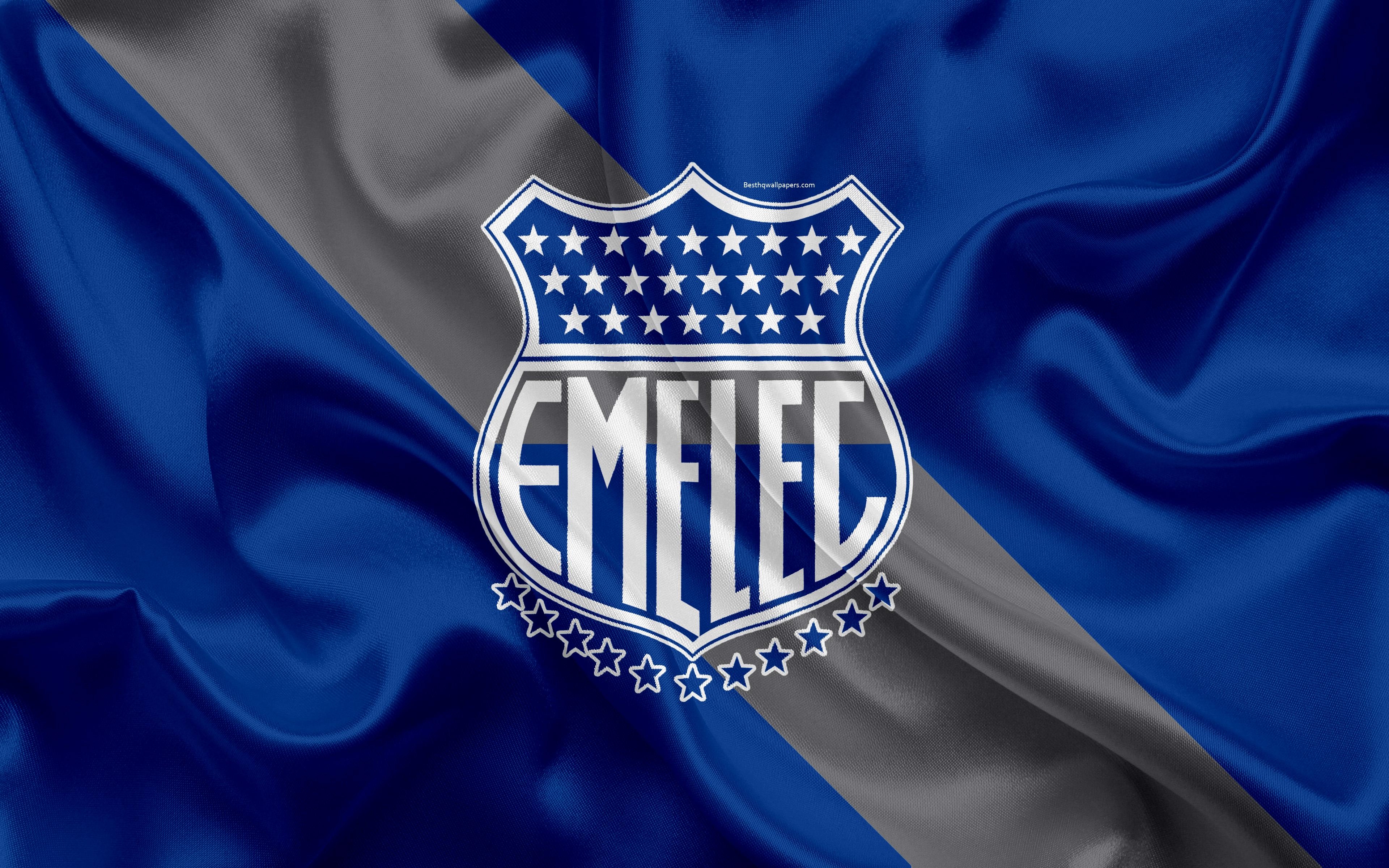 3840x2400 Download wallpaper CS Emelec, 4k, Ecuadorian football club, silk, Desktop