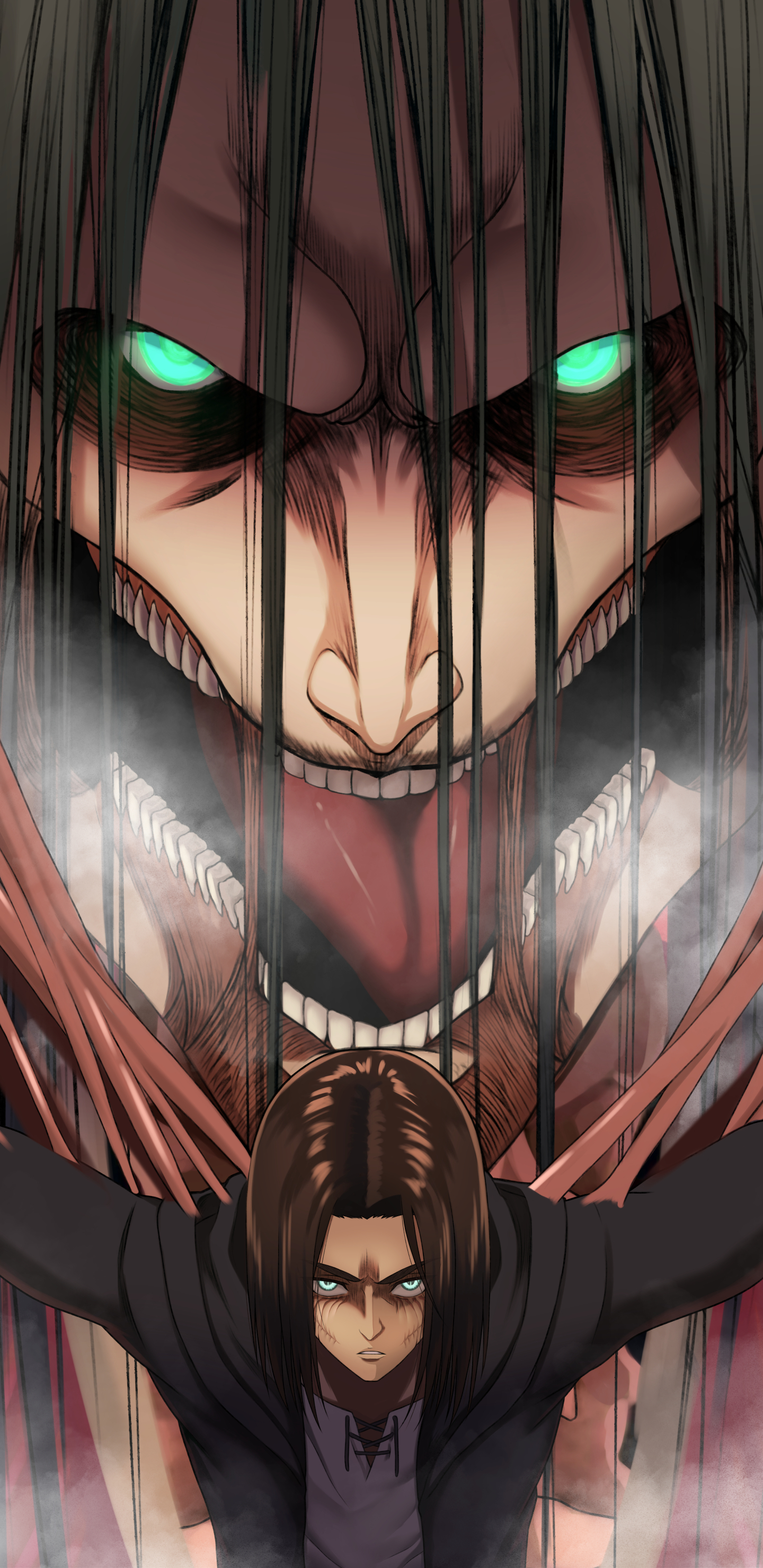 1440x2960 Eren Yeager Phone Wallpaper, Phone