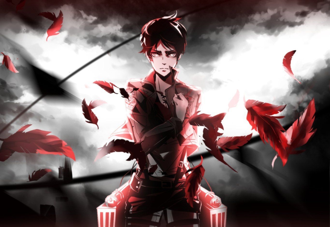 1370x940 Eren Yeager Wallpaperwallpaperafari.com, Desktop