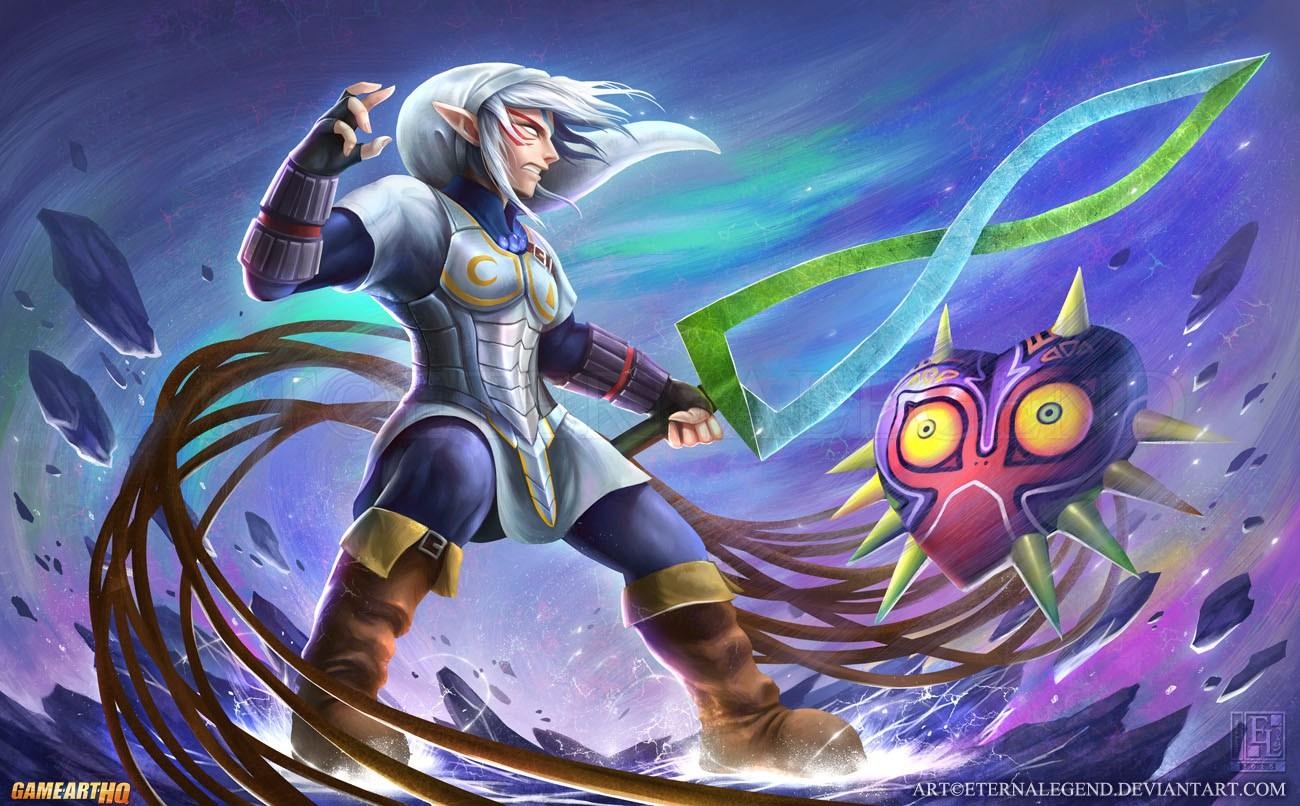 1300x810 Fierce Deity Link vs Majora, Desktop