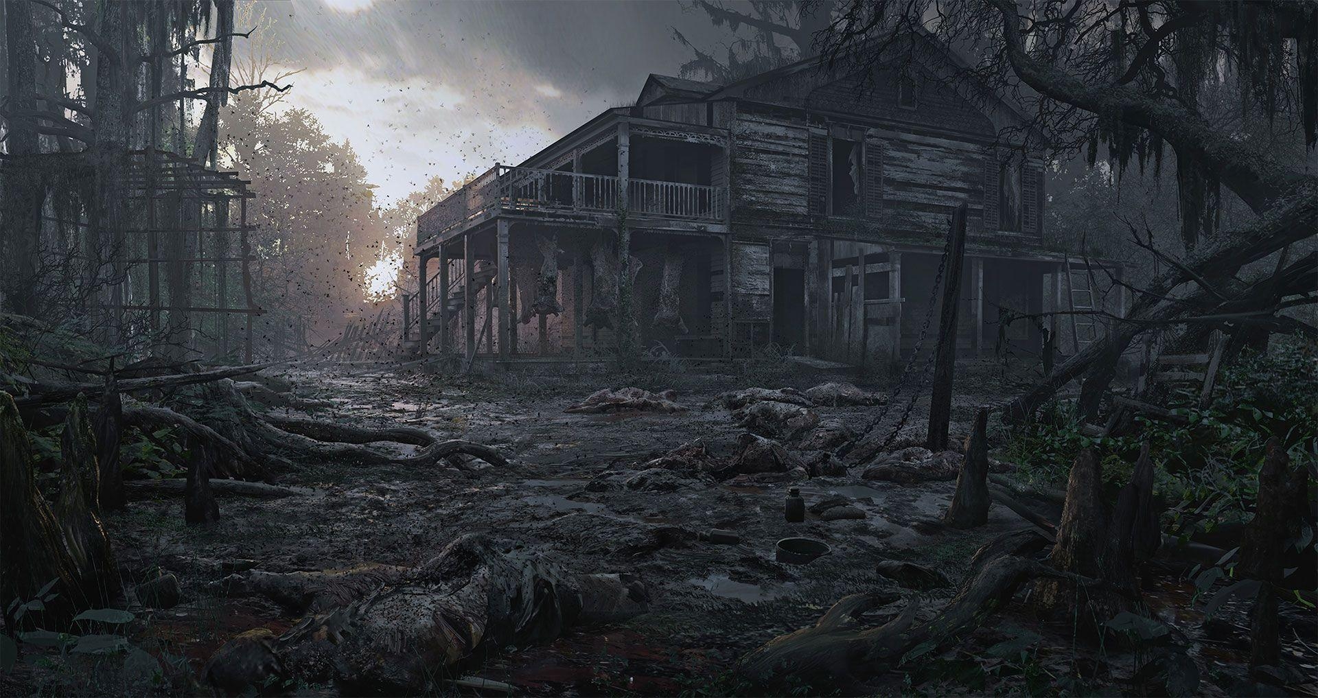 1920x1020 Hunt Showdown Fan Kit. Weird West. Building concept, Dark, Desktop