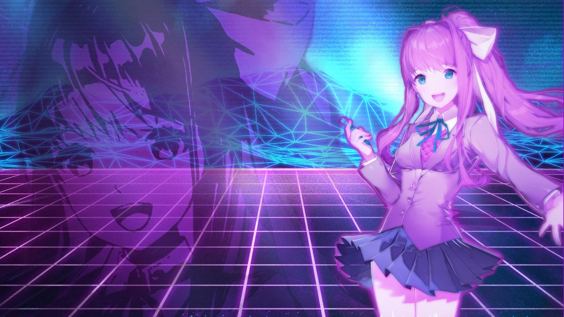 1920x1080 Steam Workshop - (DDLC) Monika, Desktop