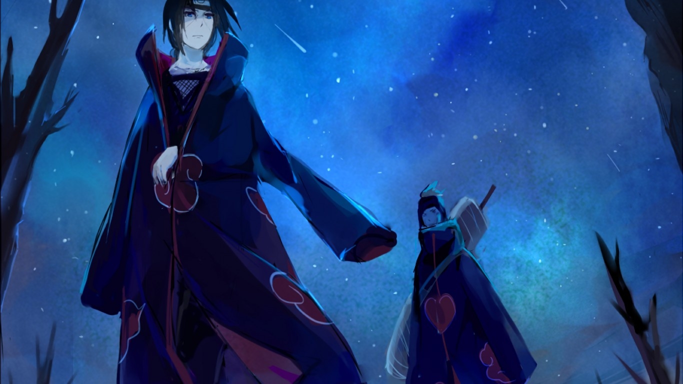 1370x770 4k Naruto Wallpaper Itachi, Desktop