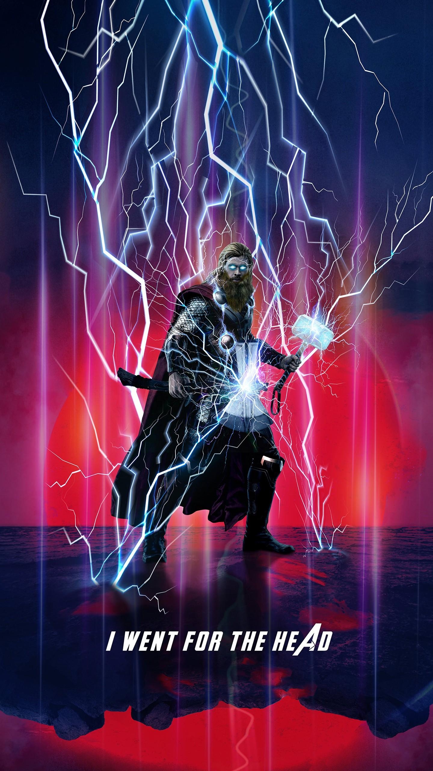 1440x2560 Thor in Avengers Endgame Wallpaper, Phone