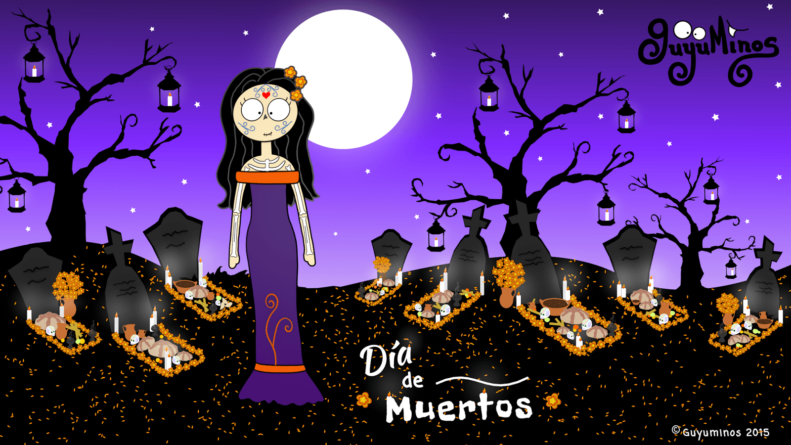 1600x900 Portada Google+ y Wallpaper para Día de Muertos!, Desktop