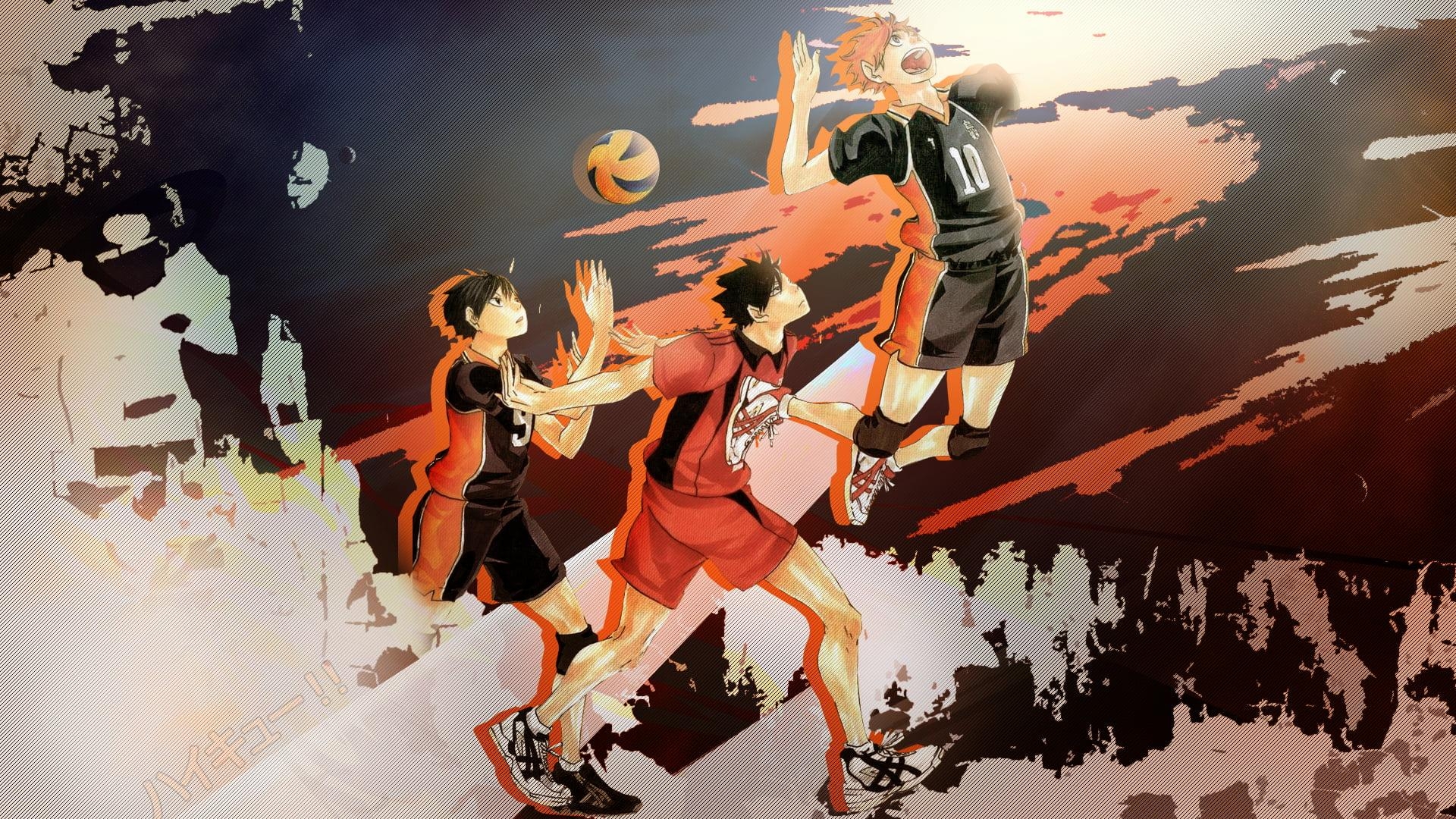 1920x1080 Haikyu wallpaper, Haikyuu!!, anime boys, Hinata Shouyou, Kageyama, Desktop