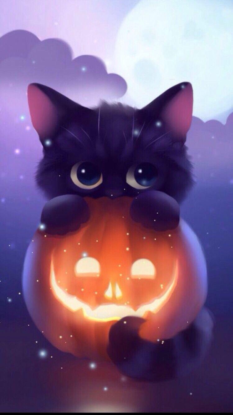 750x1340 Cute Halloween Wallpaper for Android, Phone