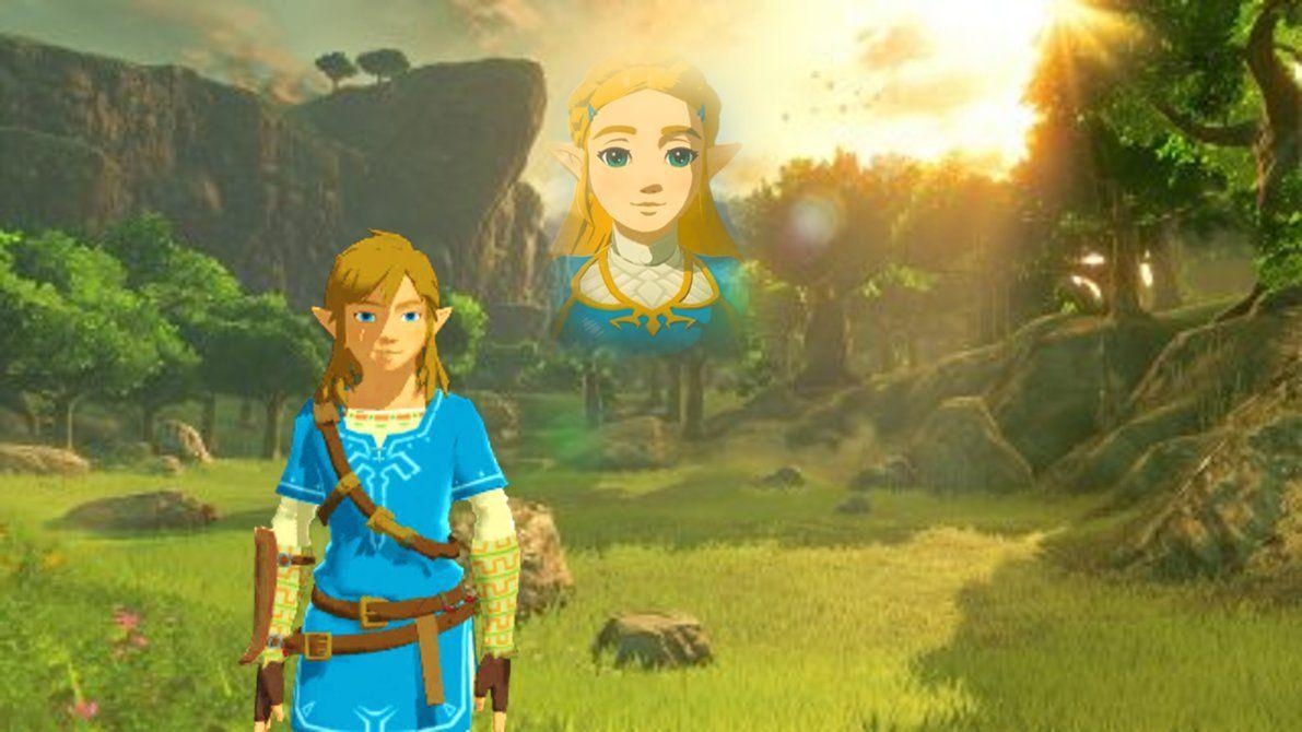 1200x670 Link and Zelda image Link thinking about Zelda BotW 2017 HD, Desktop