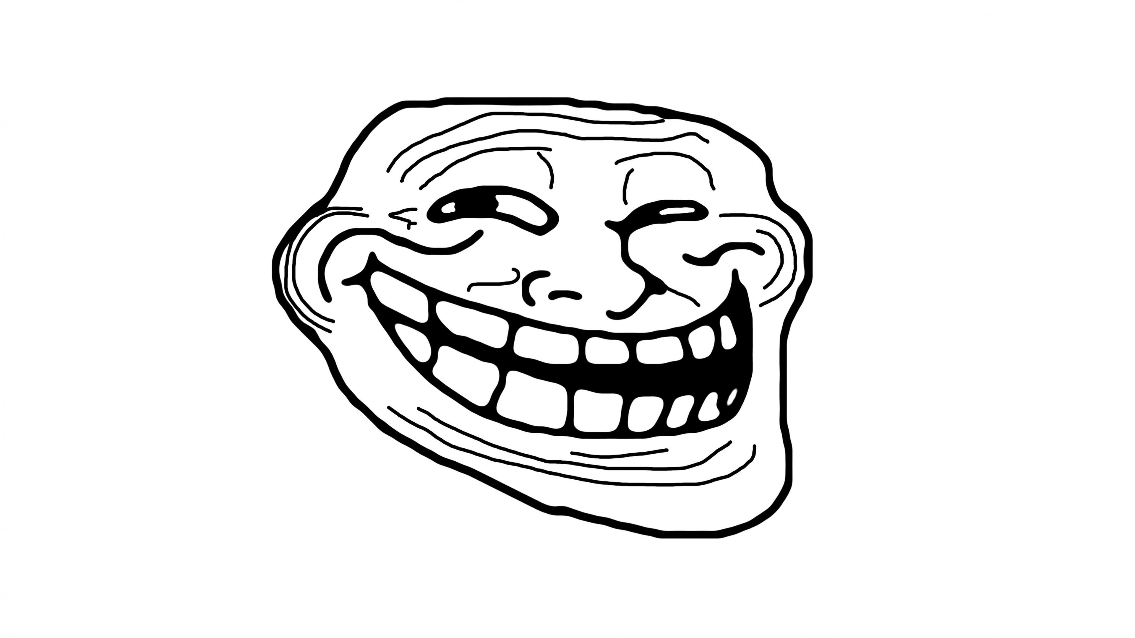 3840x2160 Troll Face Meme 4K wallpaper, Desktop