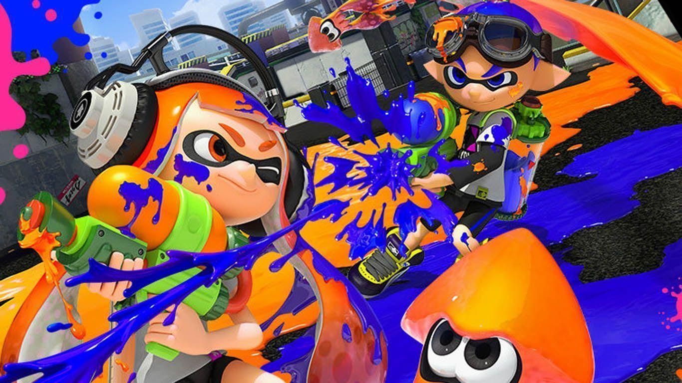 1370x770 Splatoon Colored Action Close Up, Desktop