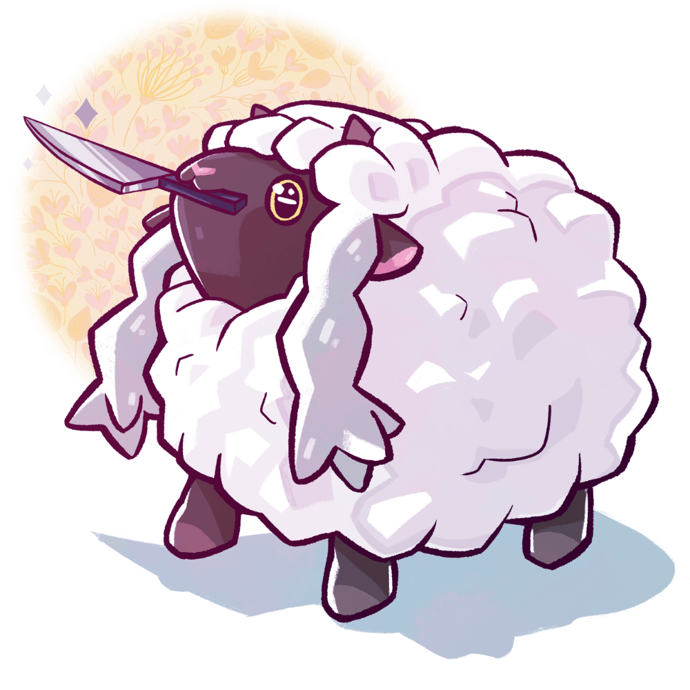 1000x1000 Wooloo but knife. Cute pokemon, Pokemon, Cool pokemon, Phone