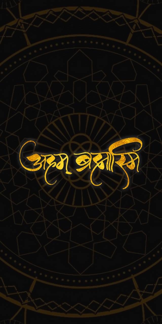 640x1280 Aham Brahmasmi text wallpaper, Phone