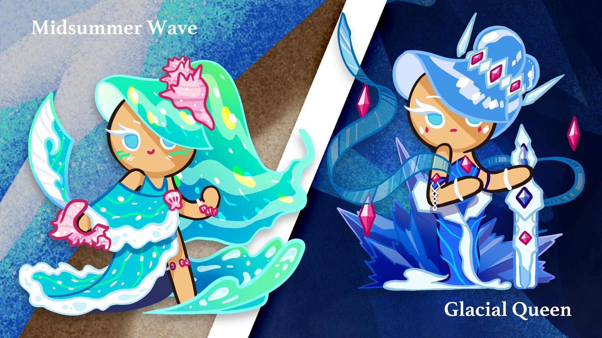 2050x1160 Here are my costume designs for Sea Fairy Cookie! Tell me what you think! (I submitted one of them's see if you can guess which ;D), Desktop