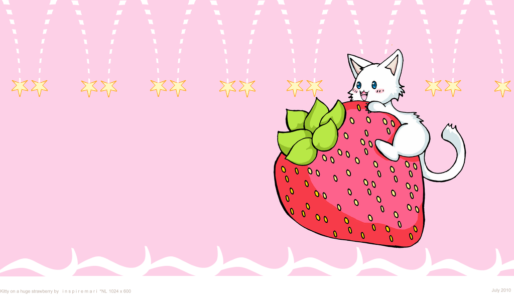 1030x600 Pink Strawberry Wallpaper, Desktop