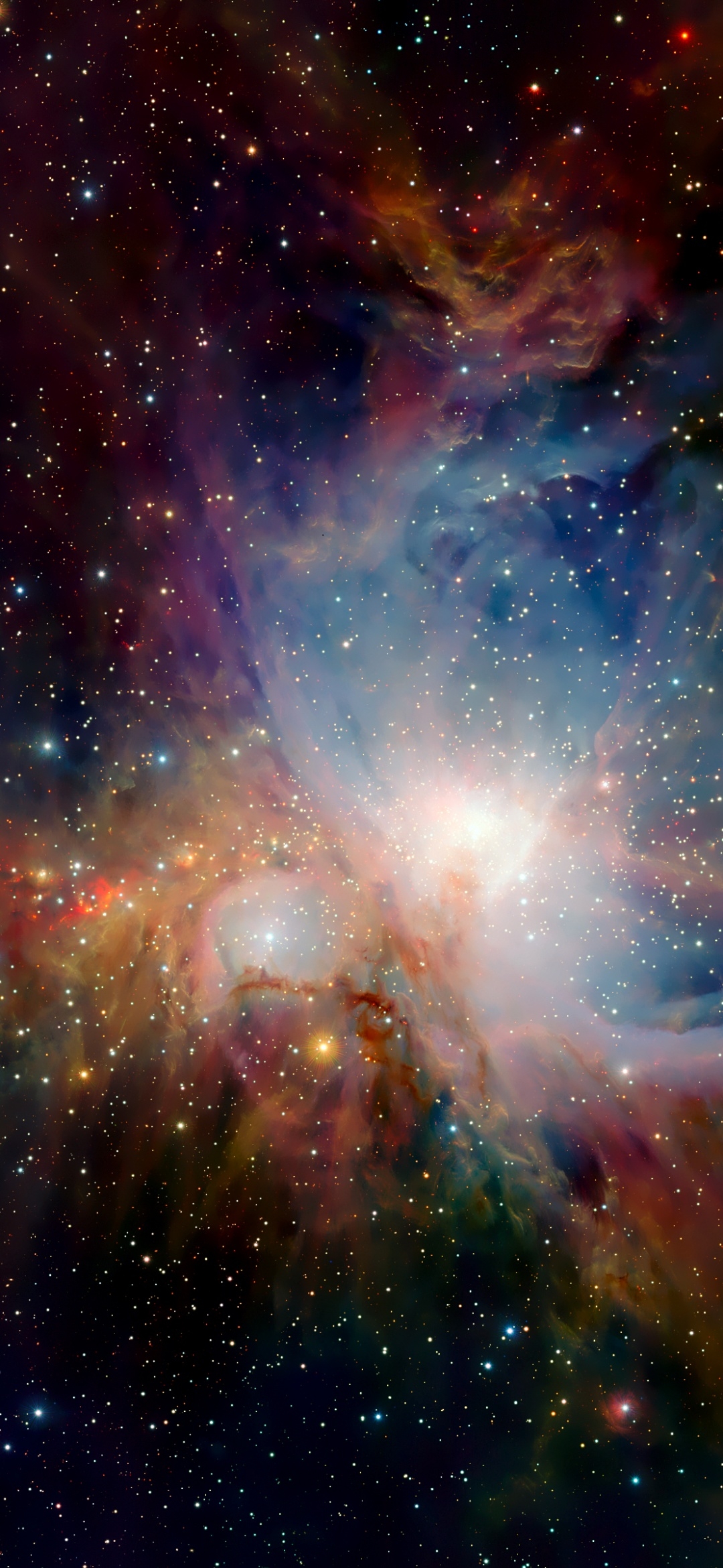 1080x2340 Orion Nebula Wallpaper 4K, Infrared vision, Phone