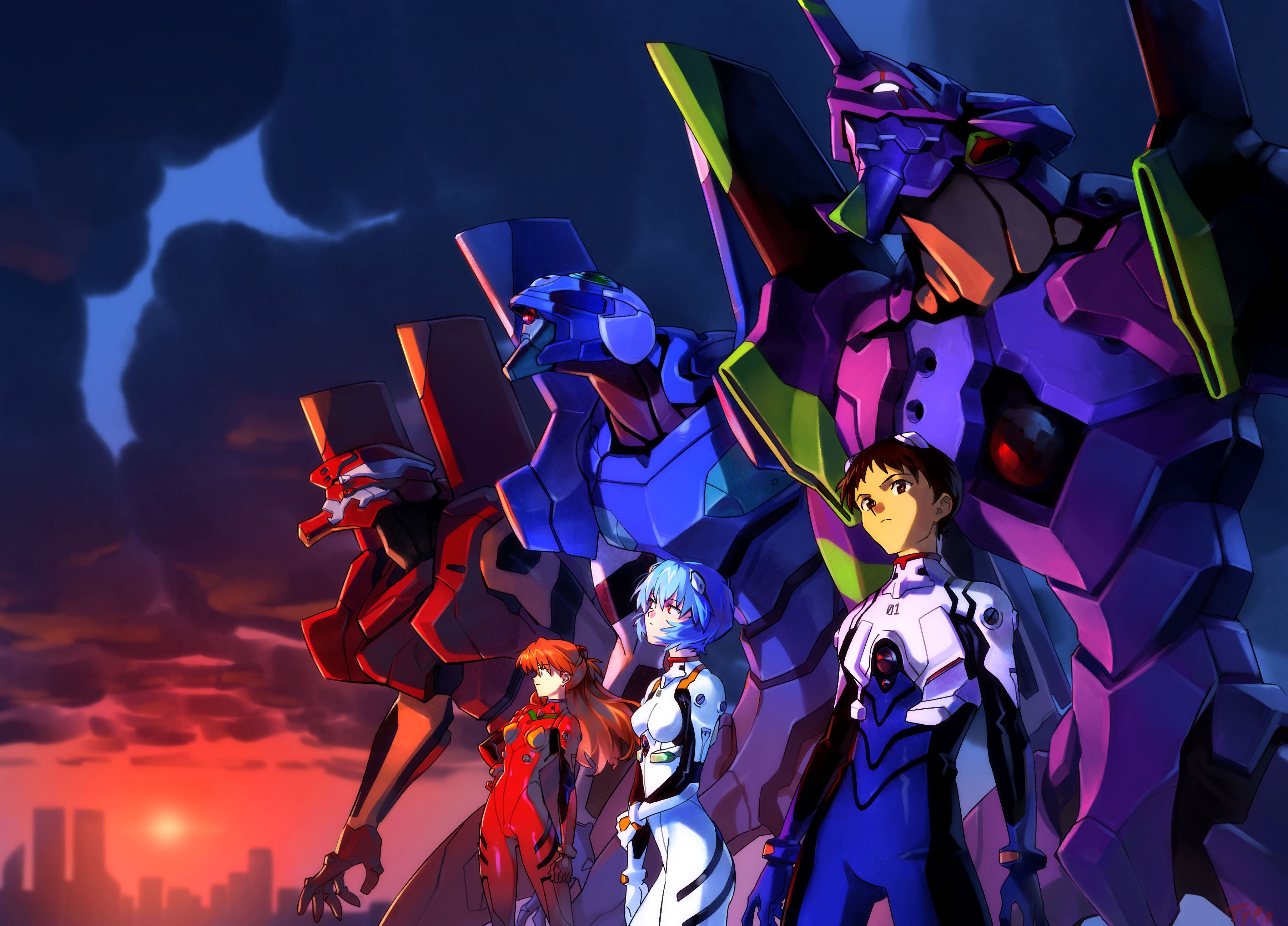 4100x2950 Anime Neon Genesis Evangelion 4k Ultra HD Wallpaper, Desktop