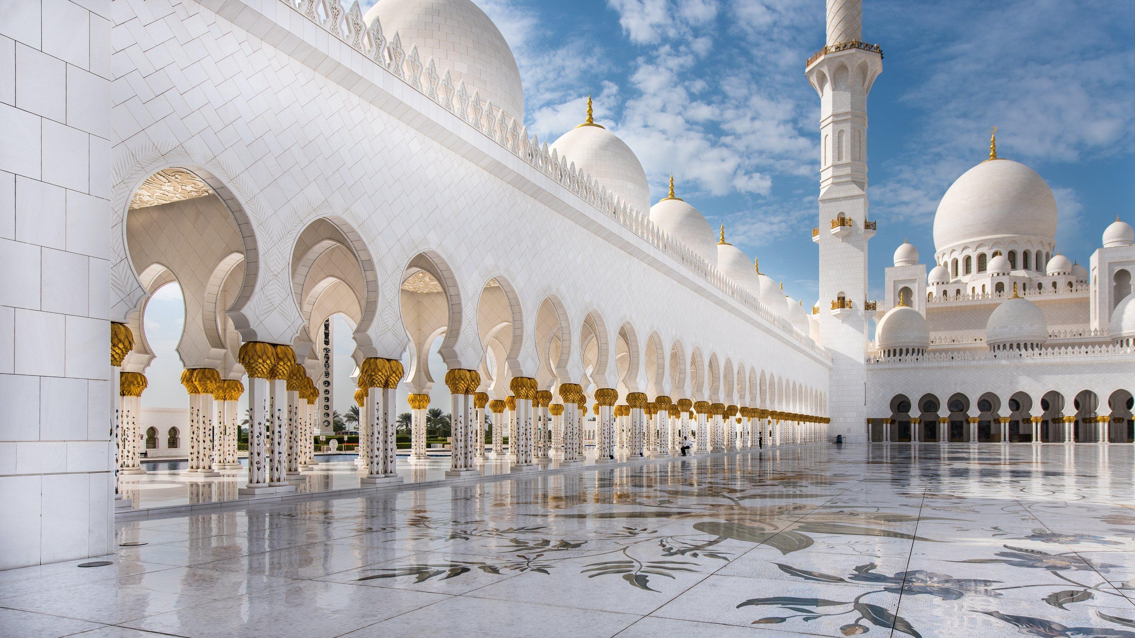 3840x2160 Abu Dhabi Mosque Wallpaper in HD, 4K and wide sizes, Desktop