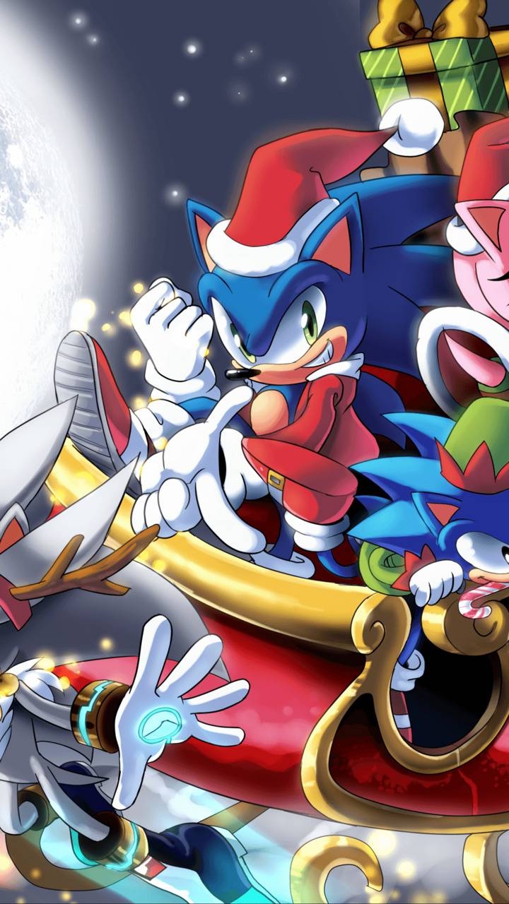 720x1280 Christmas sonic wallpaper, Phone