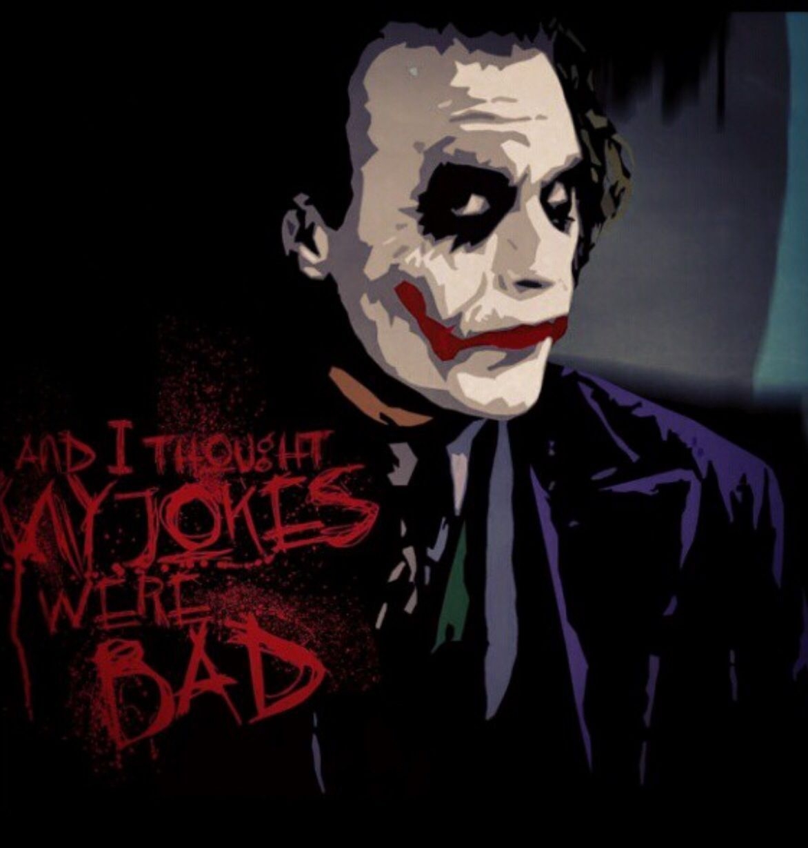 1180x1230 I thought my jokes were bad. Batman joker wallpaper, Joker, Joker wallpaper, Phone