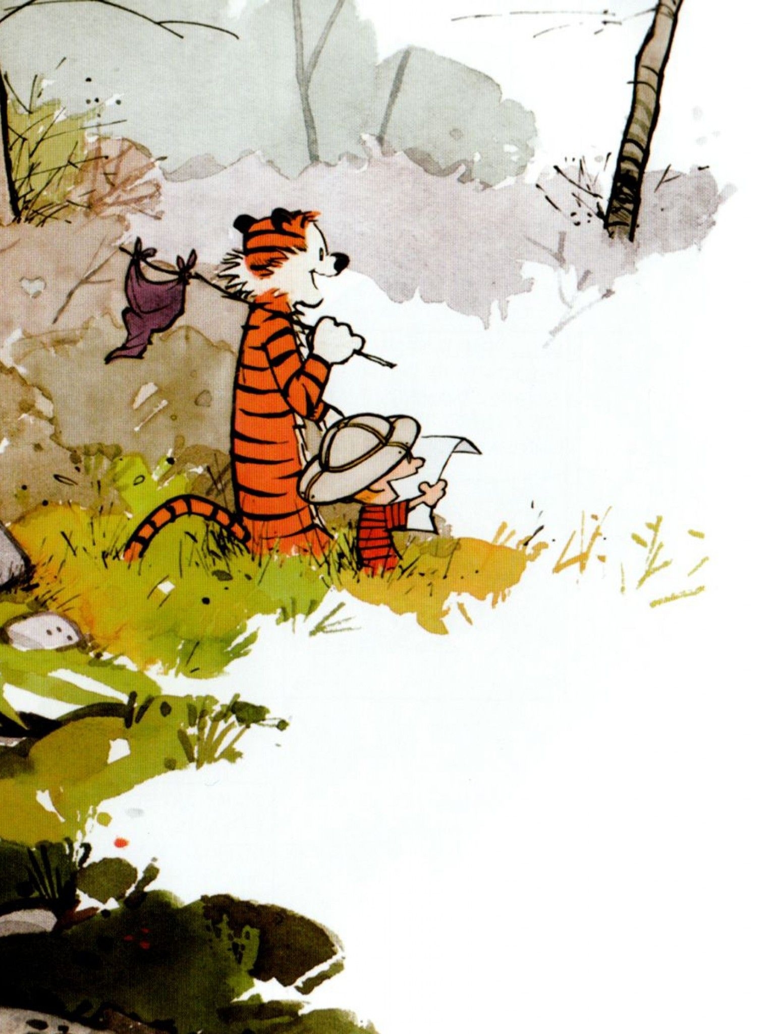 1540x2050 Calvin And Hobbes HD Wallpaper Retina iPad, Phone