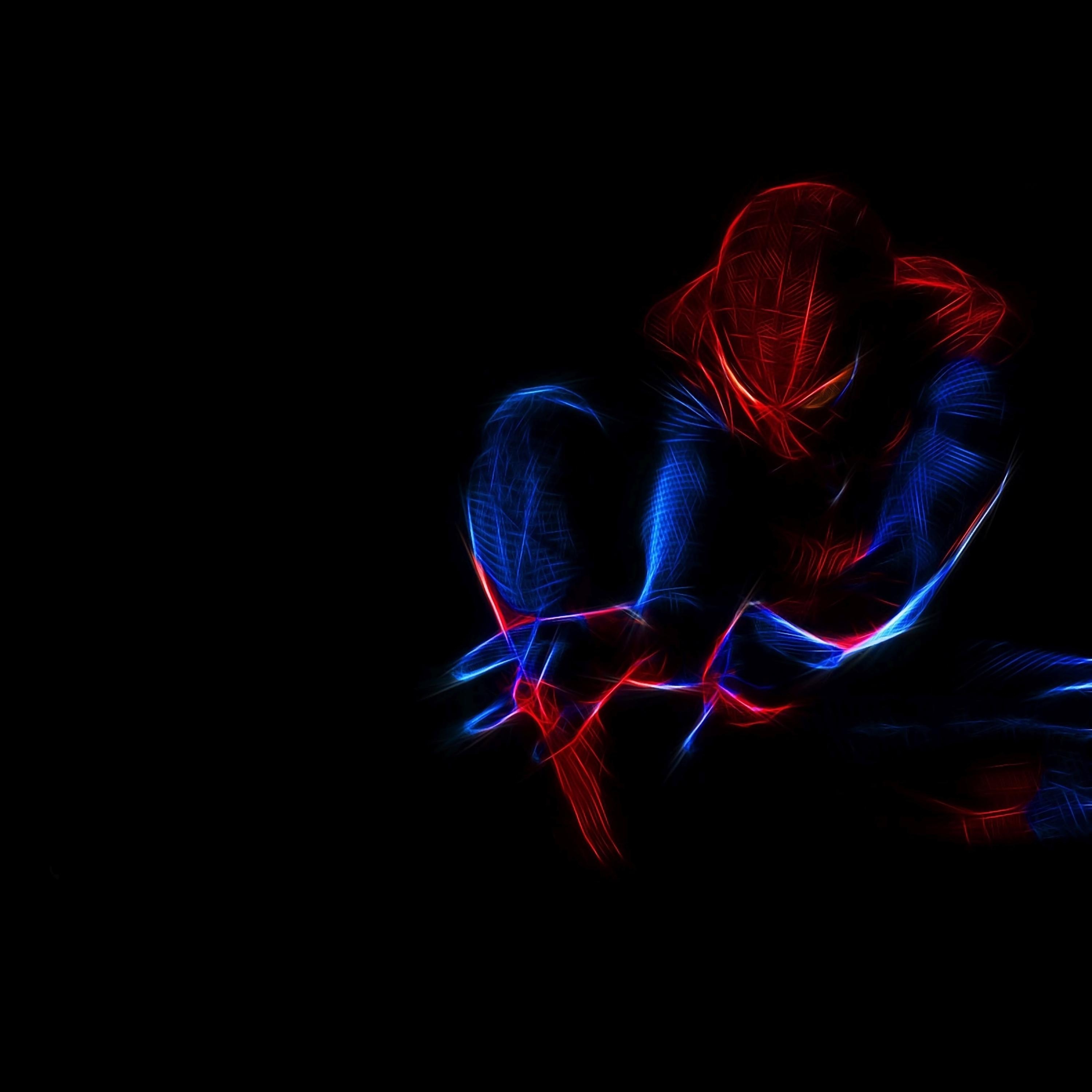 3000x3000 Spiderman Wallpaper Black, Phone