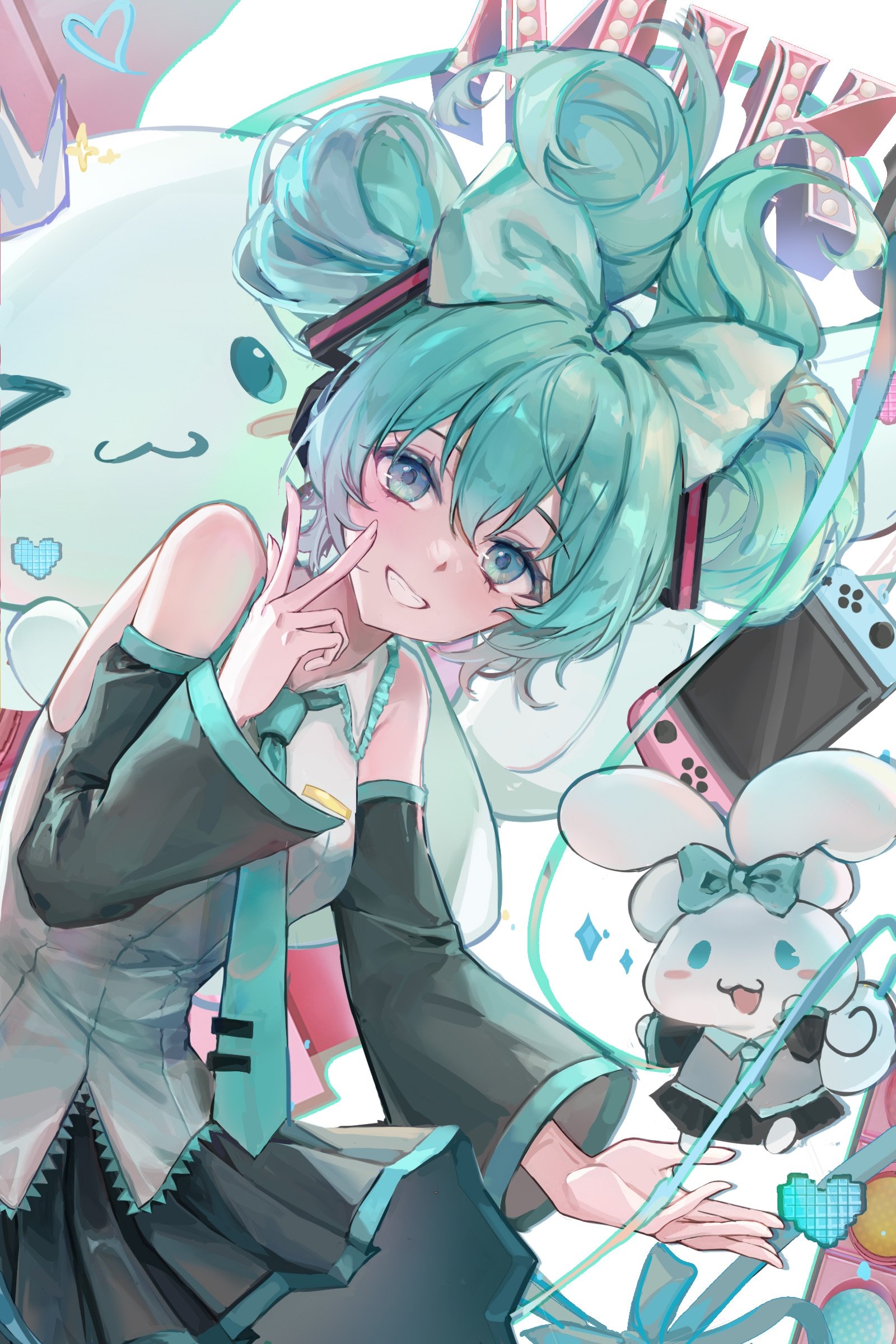 1600x2400 Anime picture vocaloid nintendo sanrio hatsune miku cinnamiku cinnamoroll  766995 en, Phone