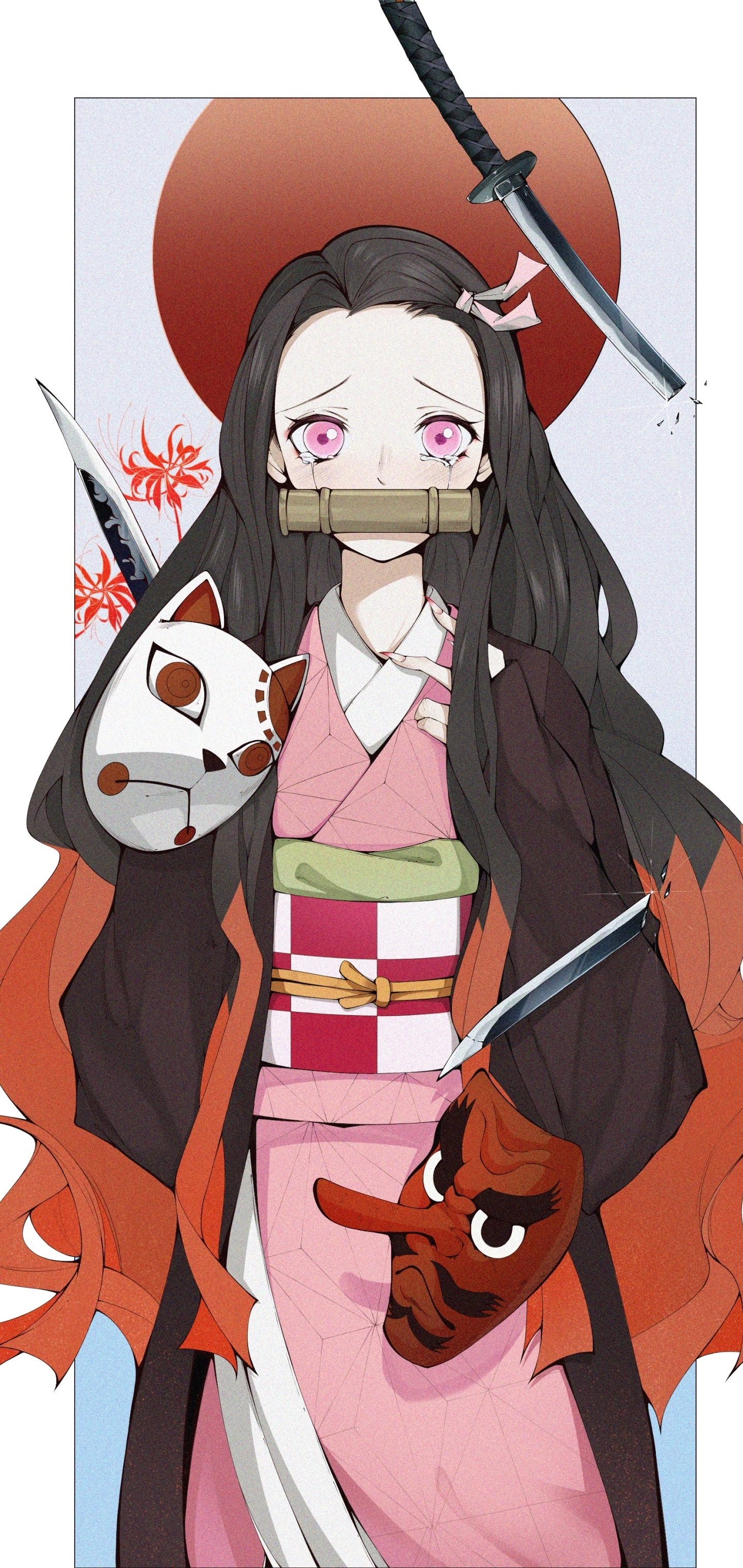 1440x3040 Download Nezuko Kamado wallpaper for mobile phone, free Nezuko Kamado HD picture, Phone