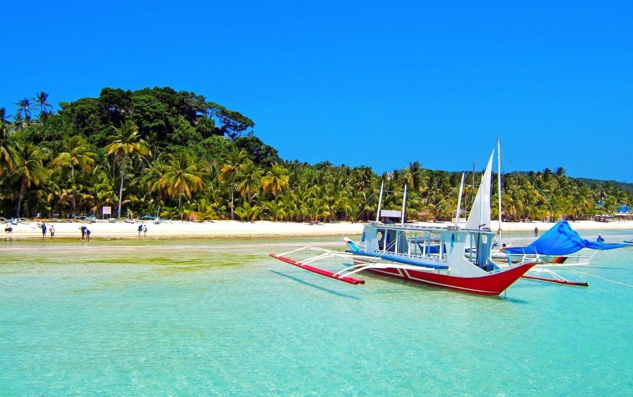 1280x810 Boat On Beach Tropics wallpaper. Boat On Beach Tropics, Desktop