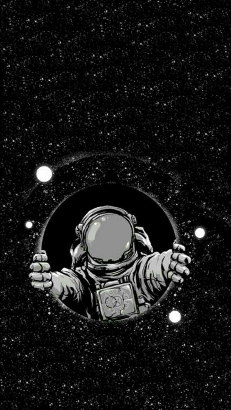 740x1310 iPhone Wallpaper. Astronaut, Outer space, Illustration, Phone