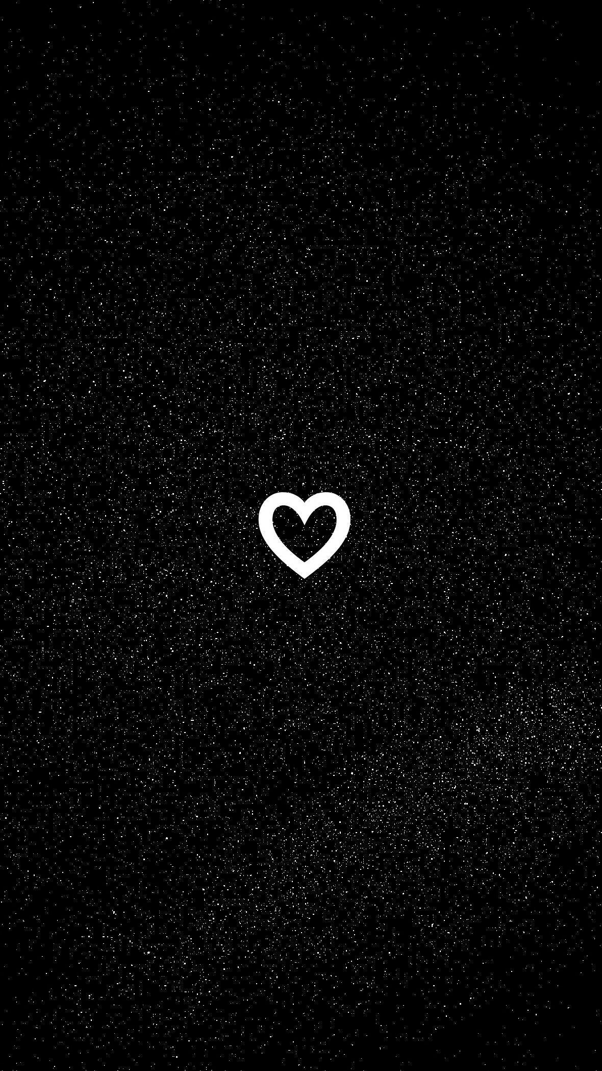 1180x2100 Black Heart Aesthetic Wallpaper Free Black Heart, Phone