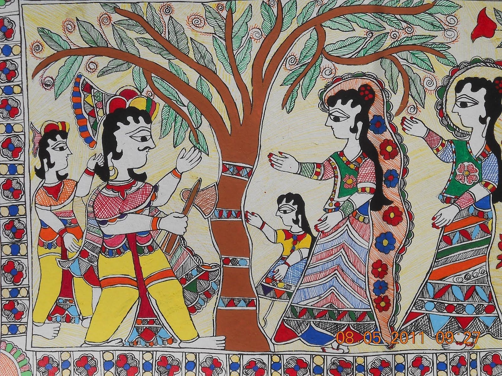 1600x1200 Madhubani Painting Wallpaper. Madhubani painting, Painting, Desktop