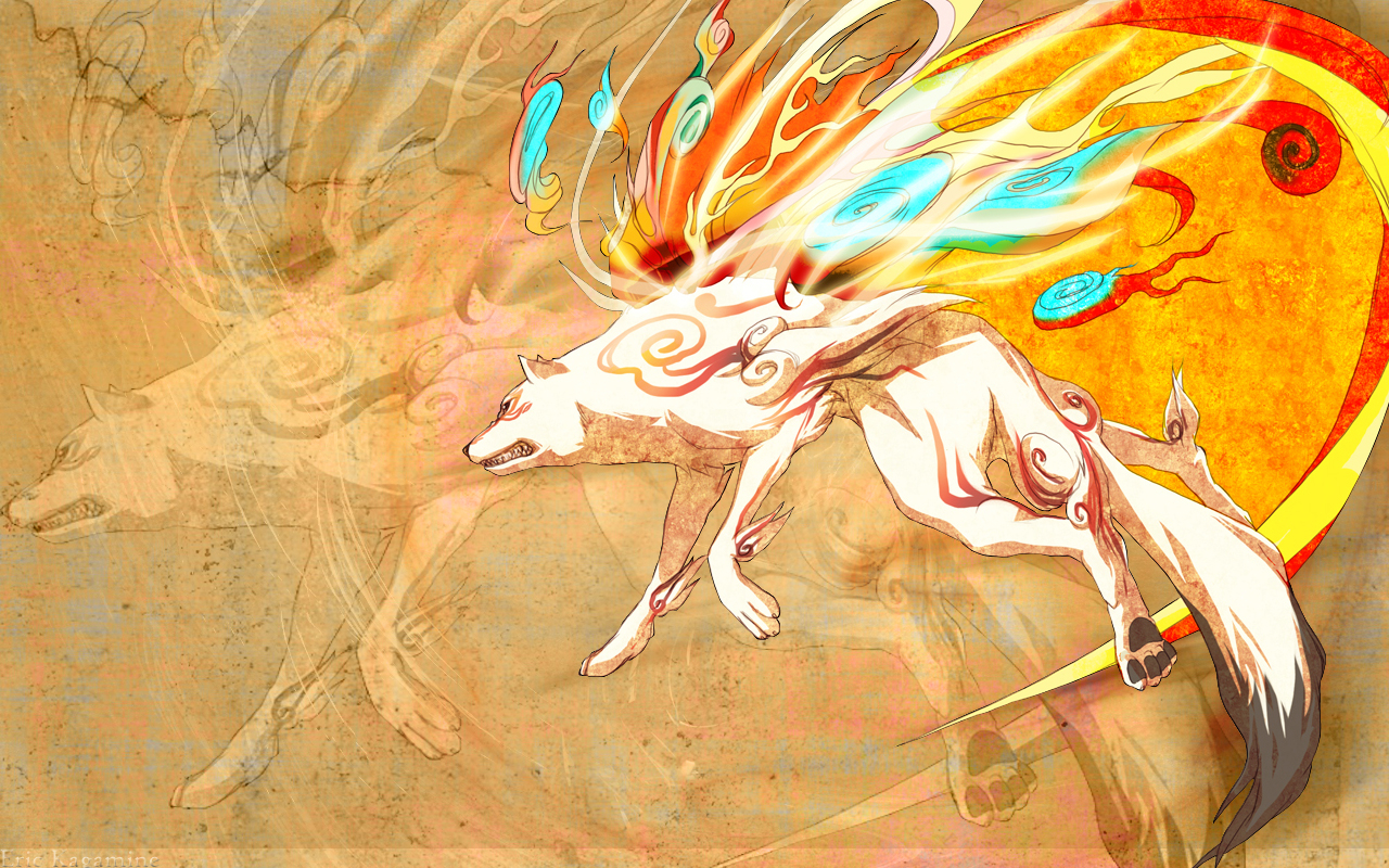 1280x800 Okami Amaterasu Wallpaper, Desktop