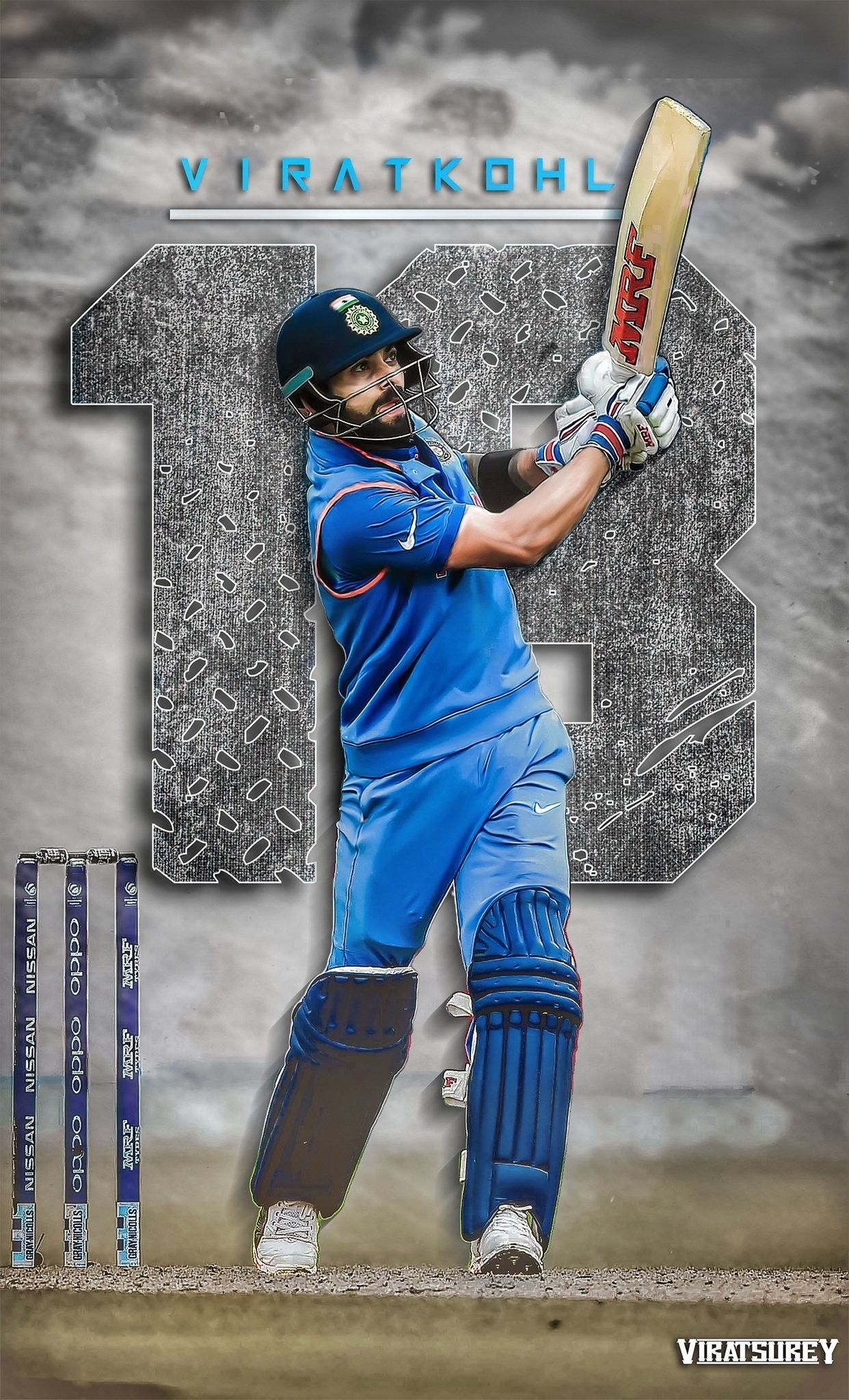 1250x2050 Happy birthday King kohli, Phone