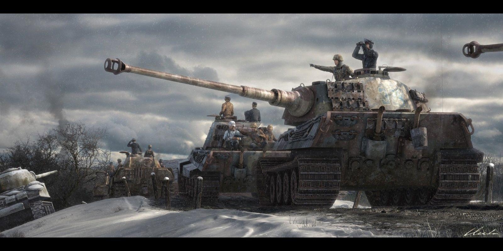 1600x800 Tank HD Wallpaper, Dual Screen